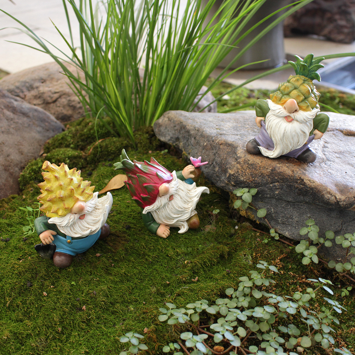 🍍Whimsical Fruit Gnome Figurines