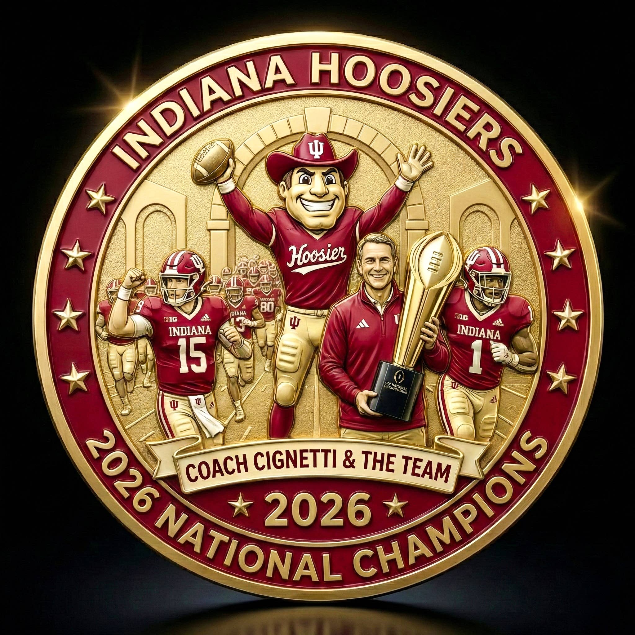 🔥Last Day Promo: 50% OFF! - Indiana Hoosiers 2026 National Champions Commemorative Coin