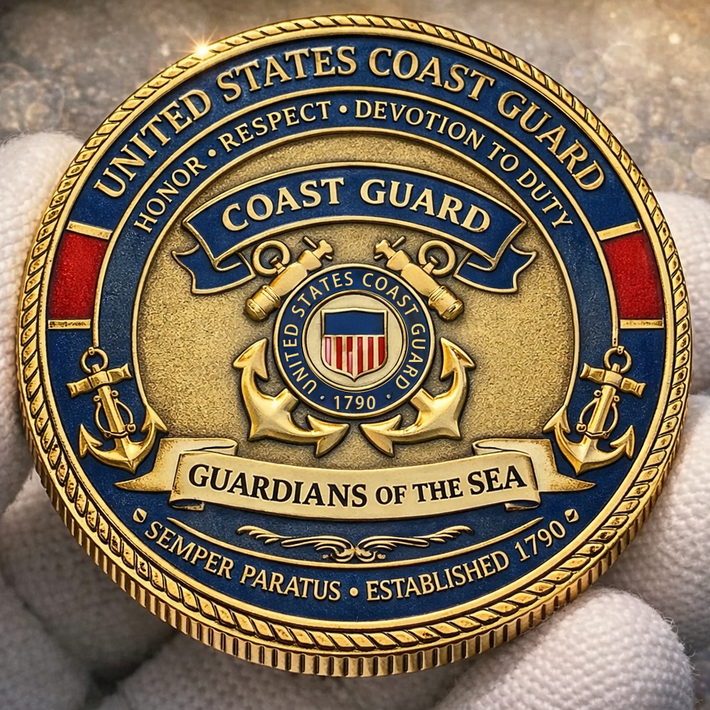 ⚓ United States Coast Guard Commemorative Coin — Guardians of the Sea, Honor in Every Wave