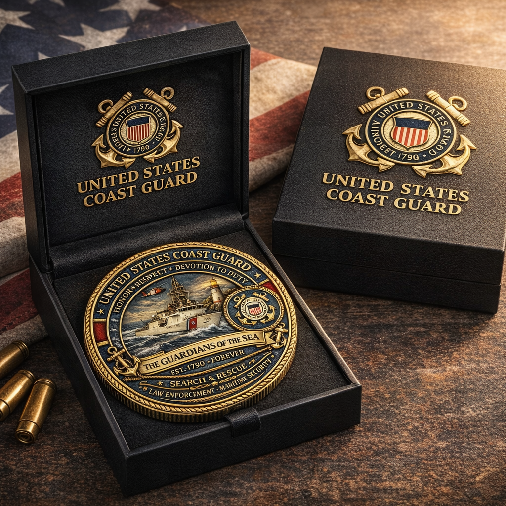 ⚓ United States Coast Guard Commemorative Coin — Guardians of the Sea, Honor in Every Wave