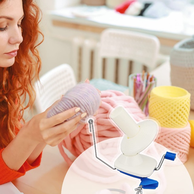 Yarn Ball Winder Hand Operated ,Easy to Set Up and Use