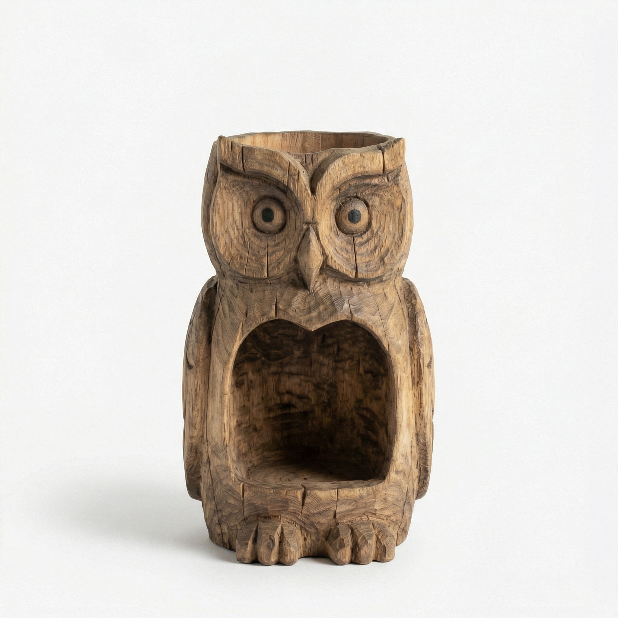 The Quiet Watcher  - Owl Watcher Feeder