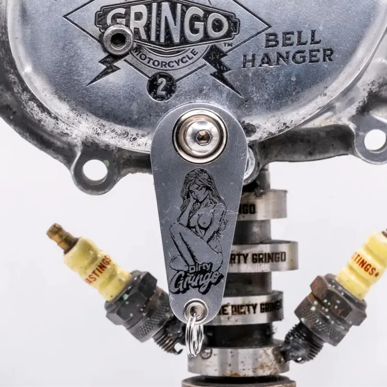 Funny Motorcycle Gremlin Bell Hook