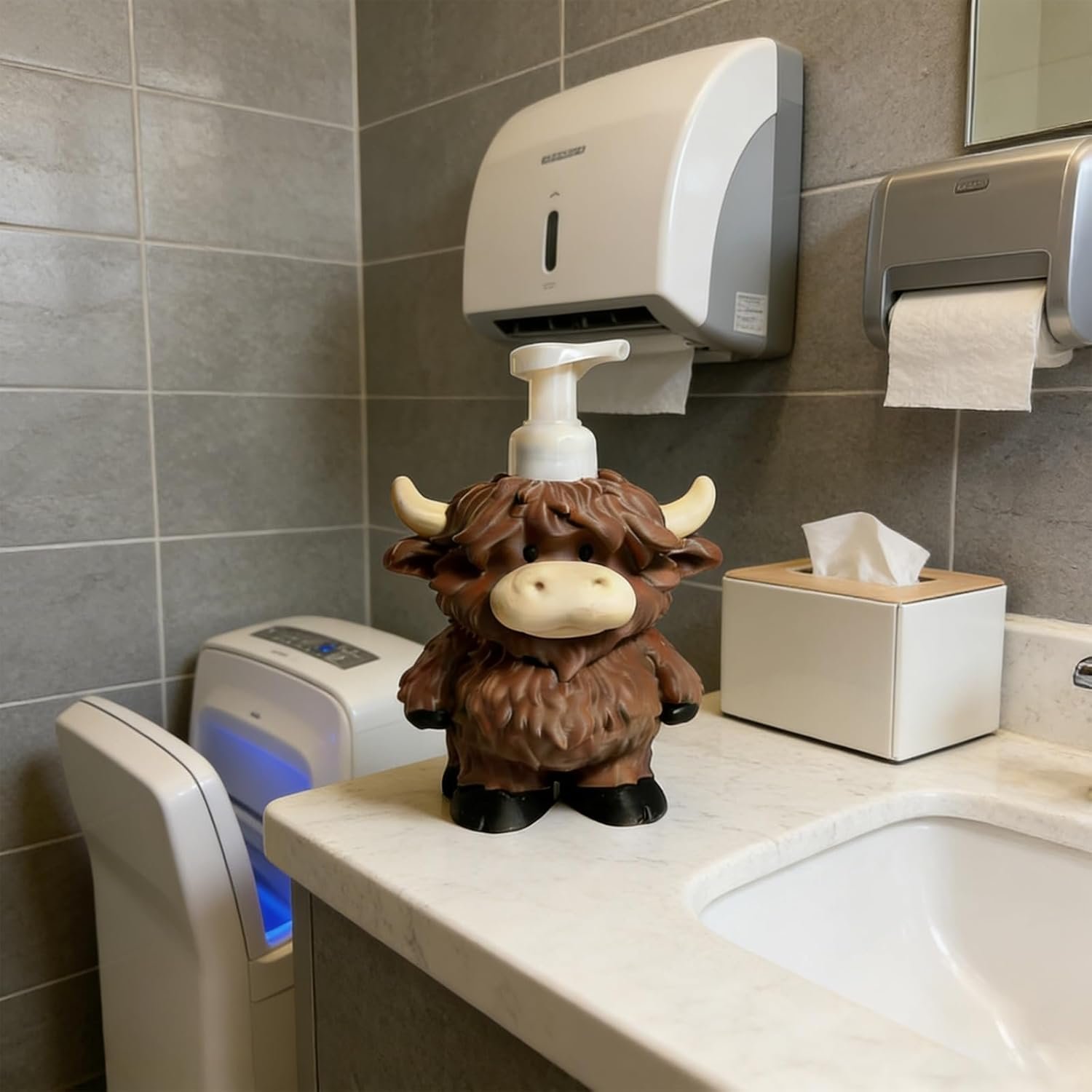 🦬Highland Cow Soap Dispenser Holder