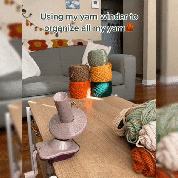 Yarn Ball Winder Hand Operated ,Easy to Set Up and Use