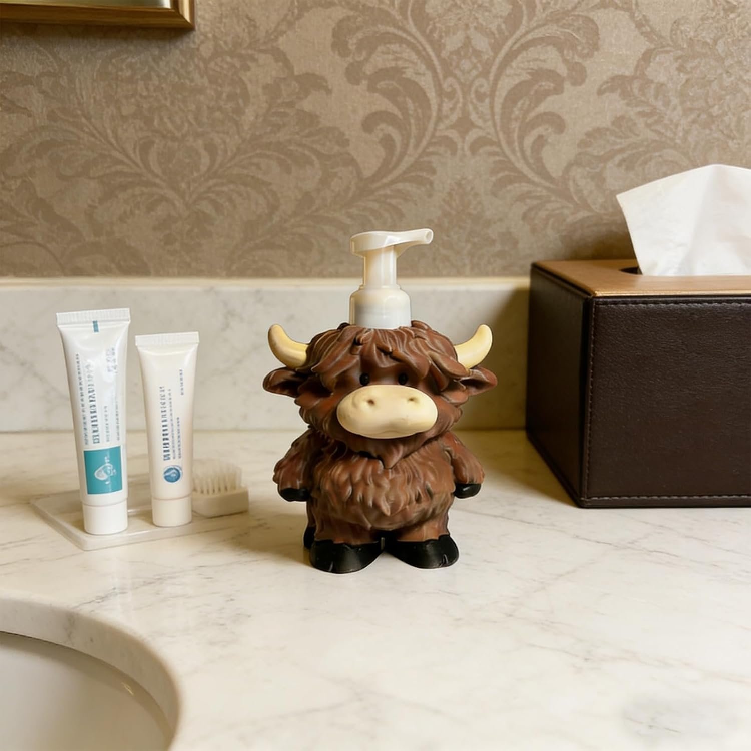 🦬Highland Cow Soap Dispenser Holder