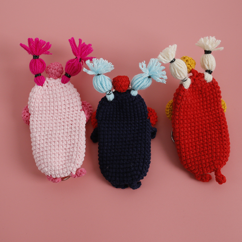 🌭 Sausage Mouth Crochet Key Cover