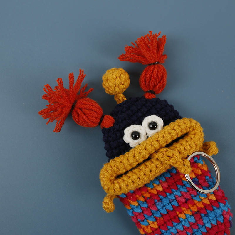 🌭 Sausage Mouth Crochet Key Cover