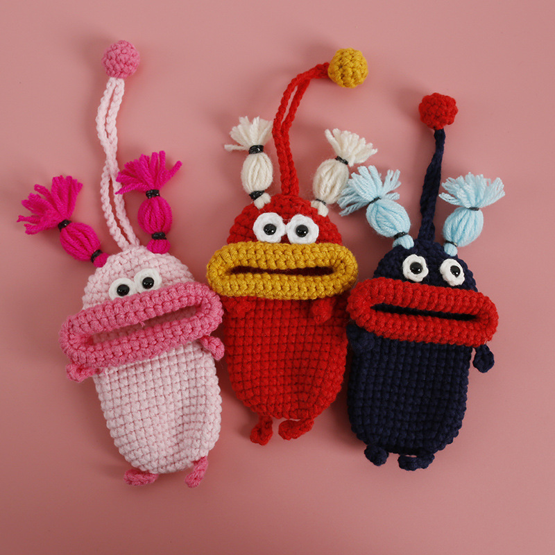 🌭 Sausage Mouth Crochet Key Cover