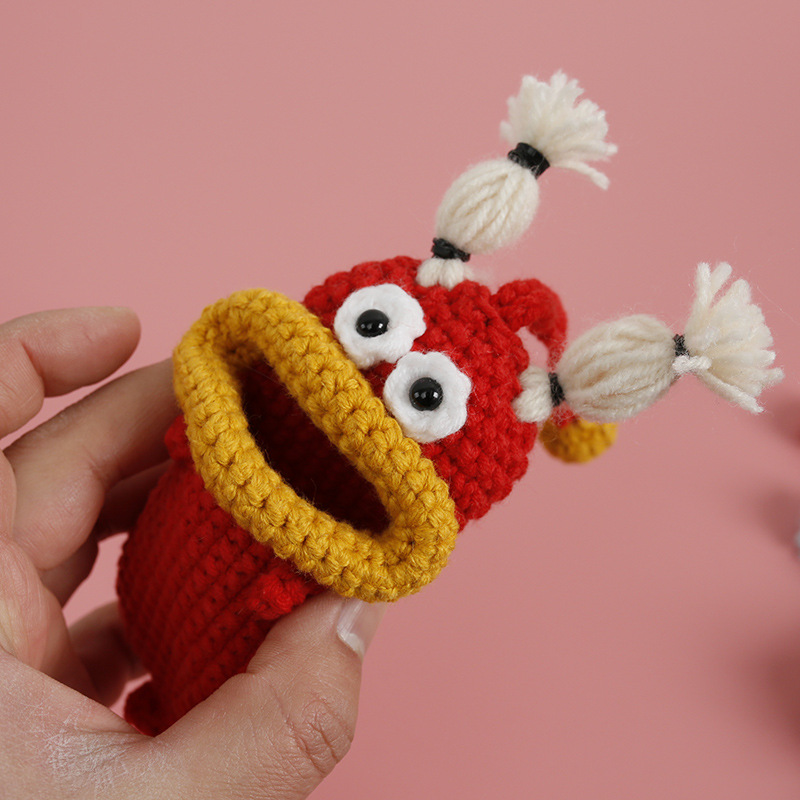 🌭 Sausage Mouth Crochet Key Cover