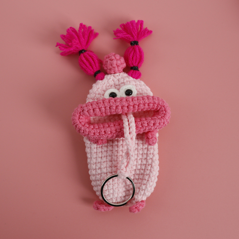 🌭 Sausage Mouth Crochet Key Cover