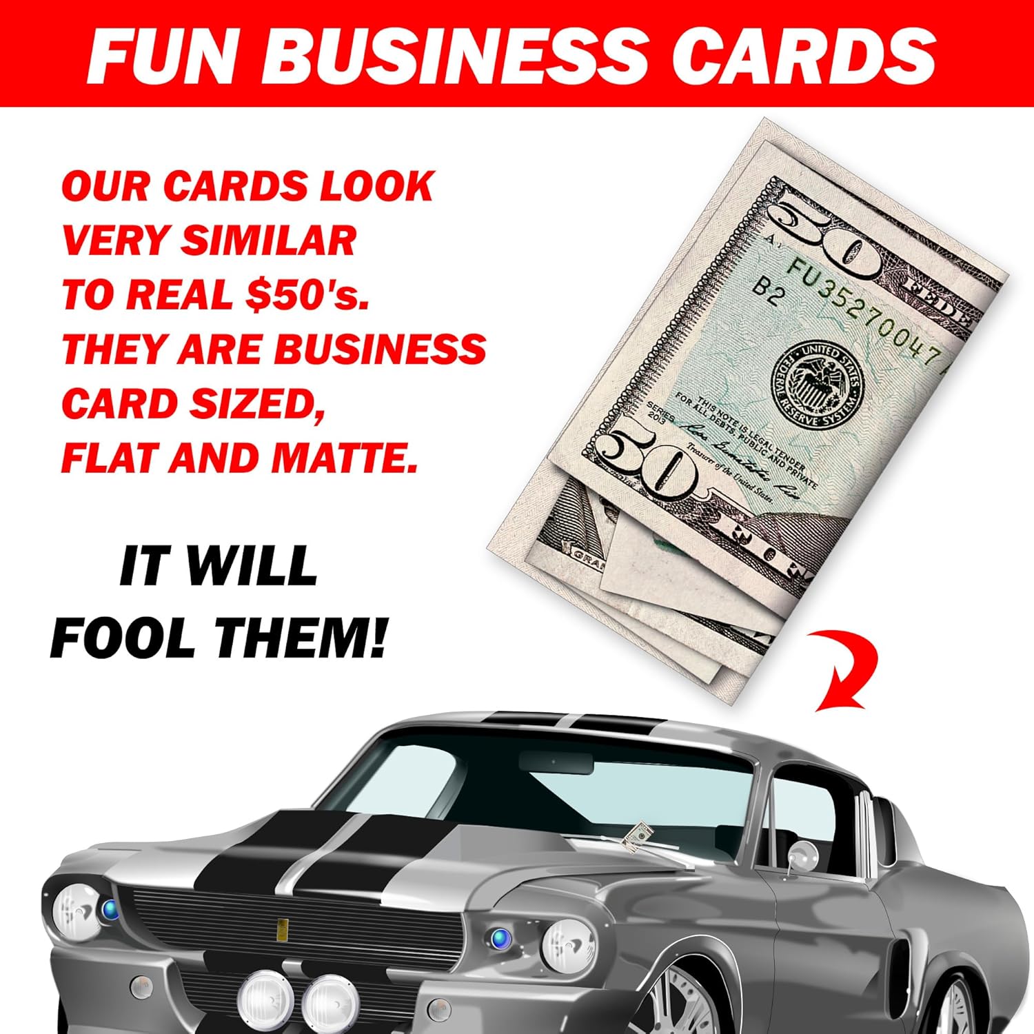 🔥You Park Like An A - hole Bad Parking Prank Cards Look Like $50 Money from a Distance