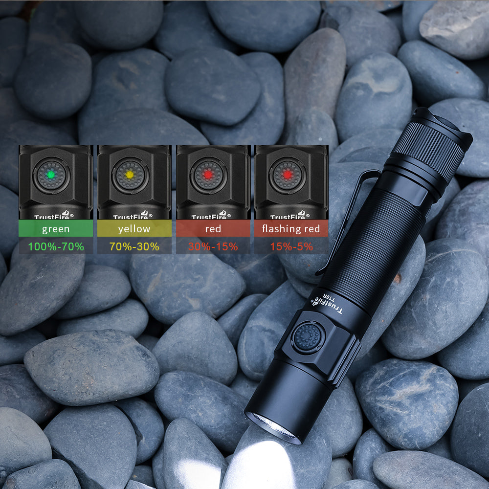 Linterna recargable TrustFire T10R de 1800 lúmenes