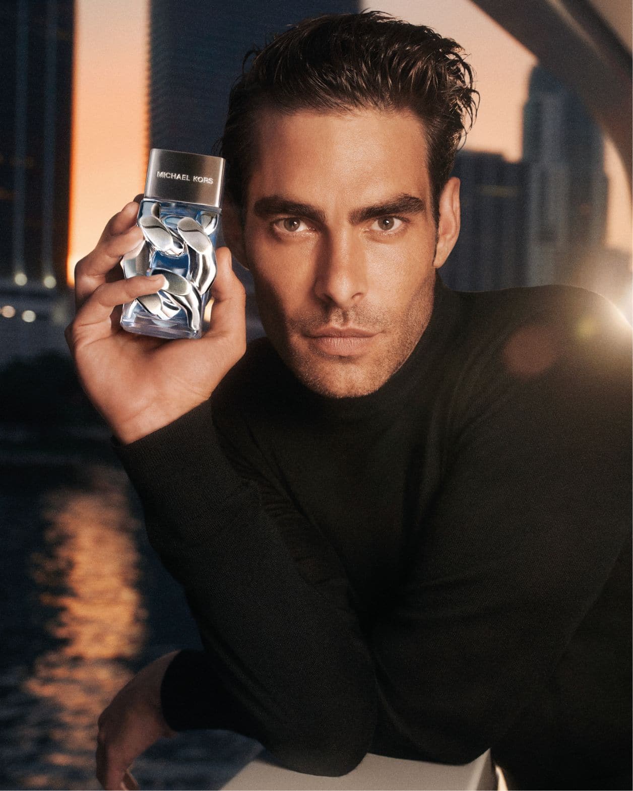 Model with Pour Homme