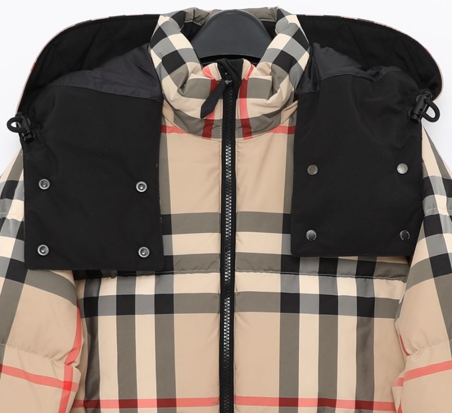 Burbthterry【セール】■国内発■チェックのダウンジャケット/DOWN JACKET