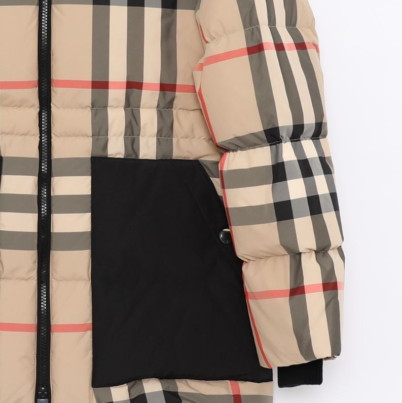 Burbthterry【セール】■国内発■チェックのダウンジャケット/DOWN JACKET