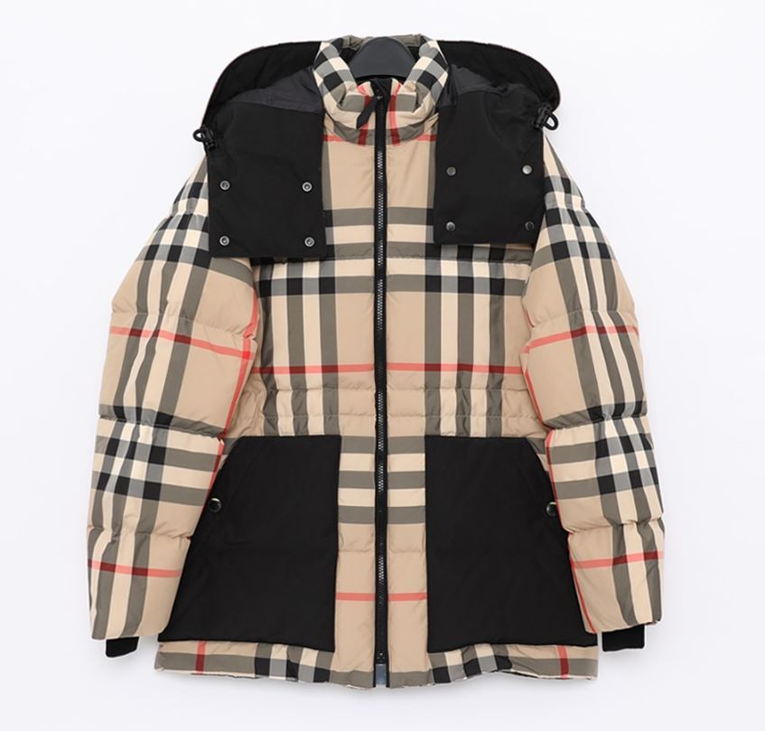 Burbthterry【セール】■国内発■チェックのダウンジャケット/DOWN JACKET