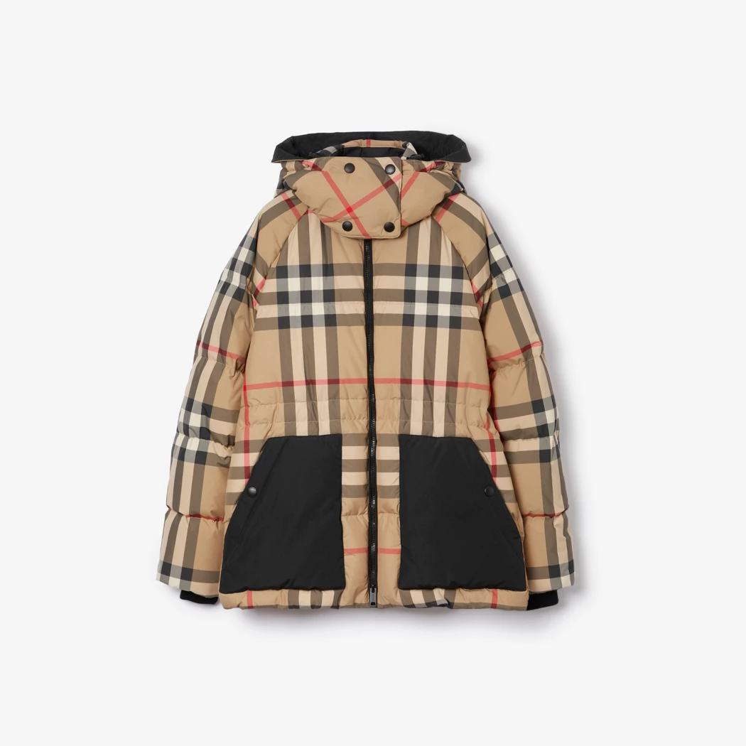 Burbthterry【セール】■国内発■チェックのダウンジャケット/DOWN JACKET