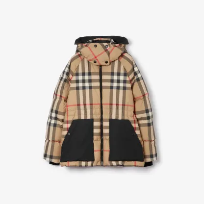 Burbthterry【セール】■国内発■チェックのダウンジャケット/DOWN JACKET