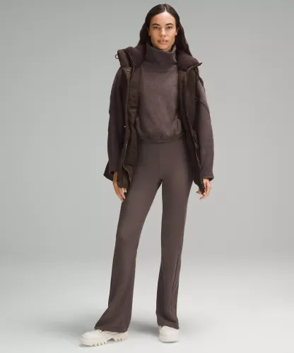 Brushed Softstreme Ribbed Zip Flared Pant 32.5"