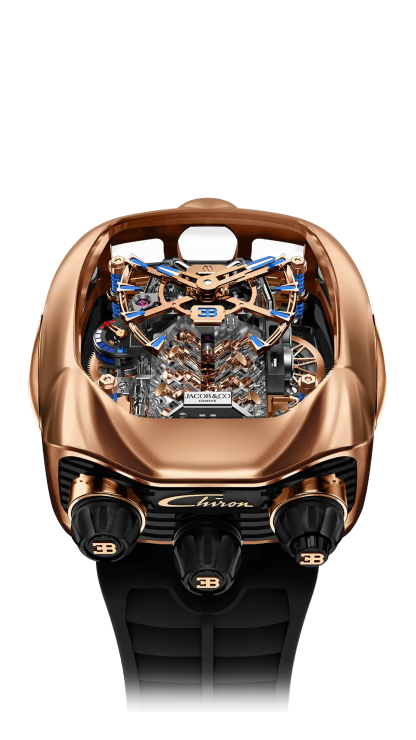 Bugthtatti Chiron Tourbillon ROSE GOLD | Jacthtob & Co.