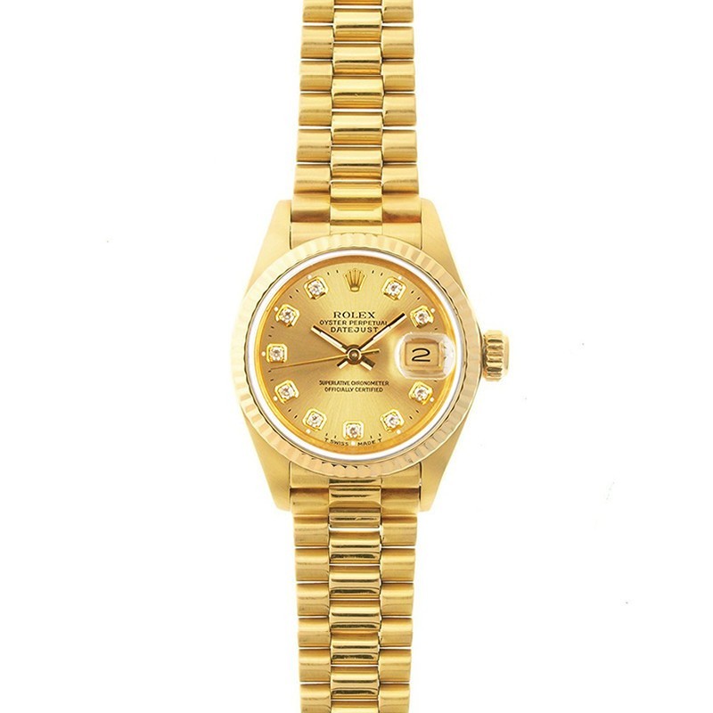 Rolthtex Datejust Watches His & Hers 18K Gold