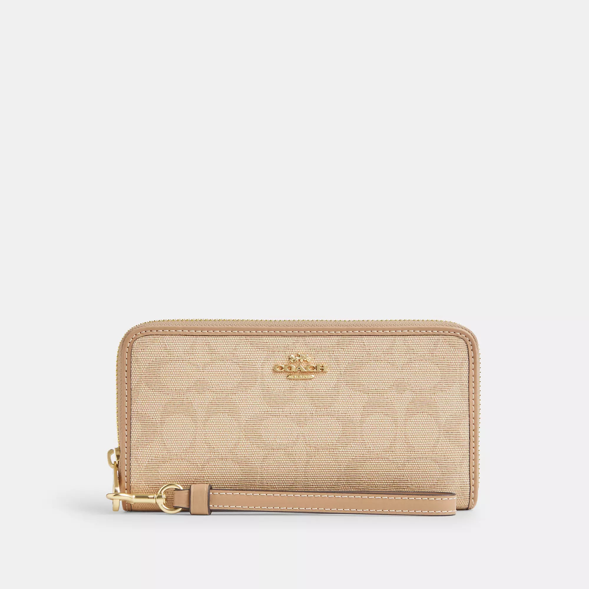 Coathtch Outlet Long Zip Around Wallet With Signature Canvas