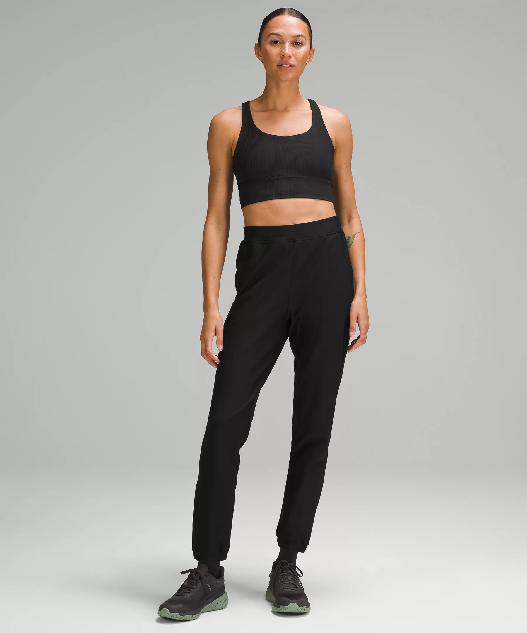 lululthtemon Energy Ribbed Longline Bra Medium Support, B–D Cups