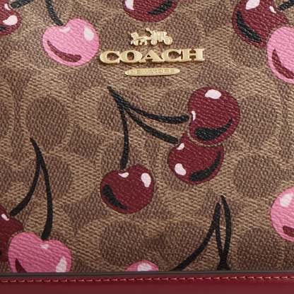 Coathtch Outlet Teri Shoulder Bag In Signature Canvas With Cherry Print