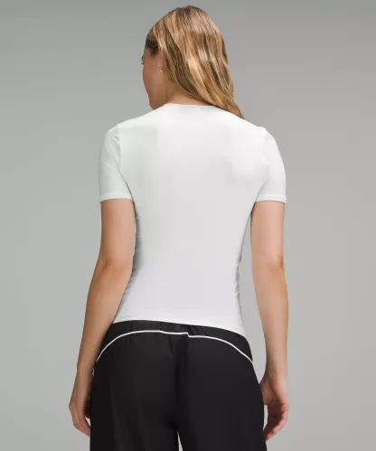 Wundermost Ultra-Soft Nulu Hip-Length Crew Short-Sleeve Shirt