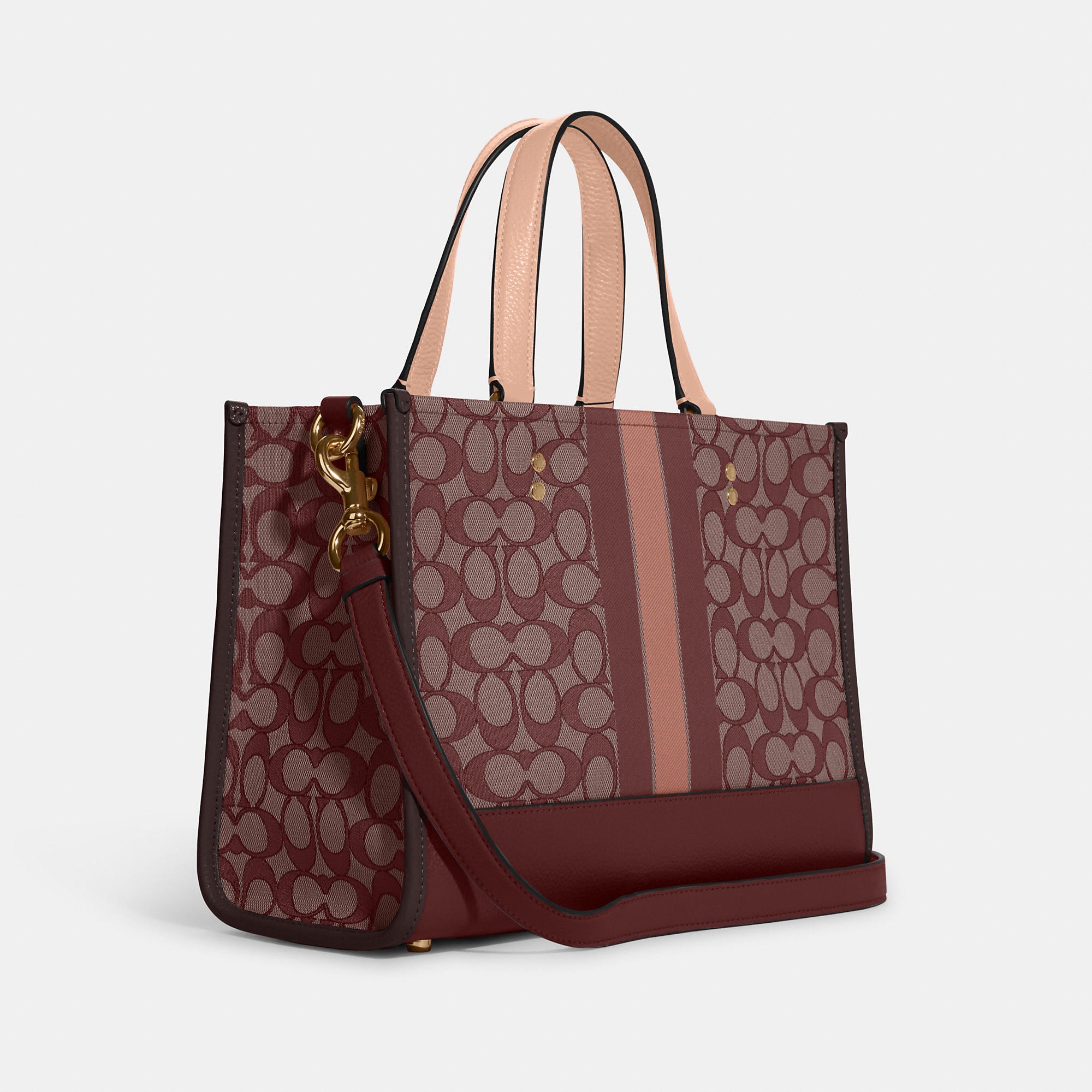 Coathtch Outlet Dempsey Carryall In Signature Jacquard With Stripe And Coathtch Patch