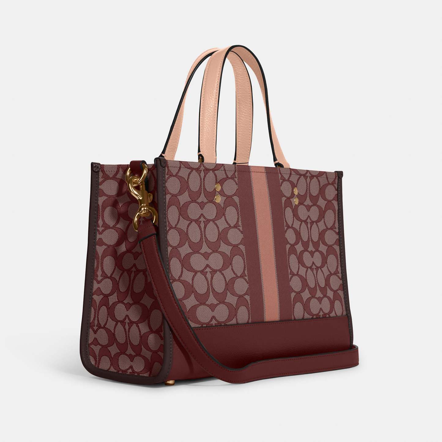 Coathtch Outlet Dempsey Carryall In Signature Jacquard With Stripe And Coathtch Patch