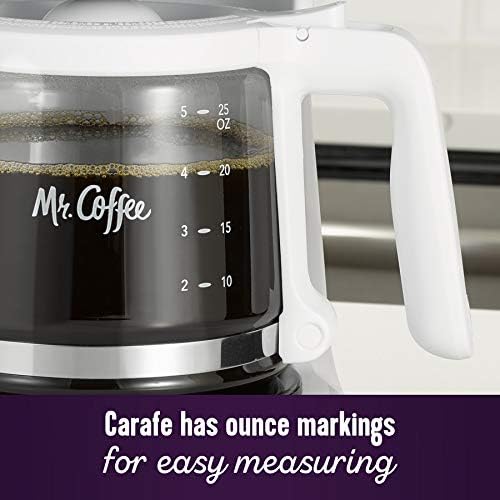 Mr. Coffee 2134286® 5 Cup Mini Brew Switch Coffee Maker, White
