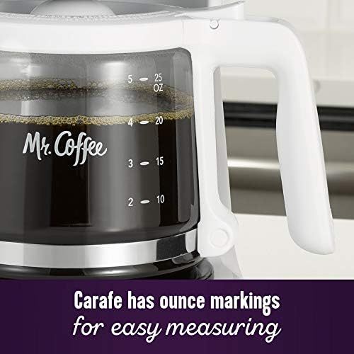Mr. Coffee 2134286® 5 Cup Mini Brew Switch Coffee Maker, White