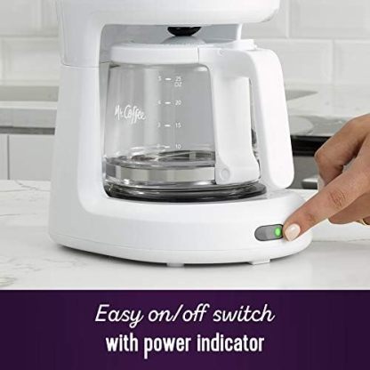 Mr. Coffee 2134286® 5 Cup Mini Brew Switch Coffee Maker, White
