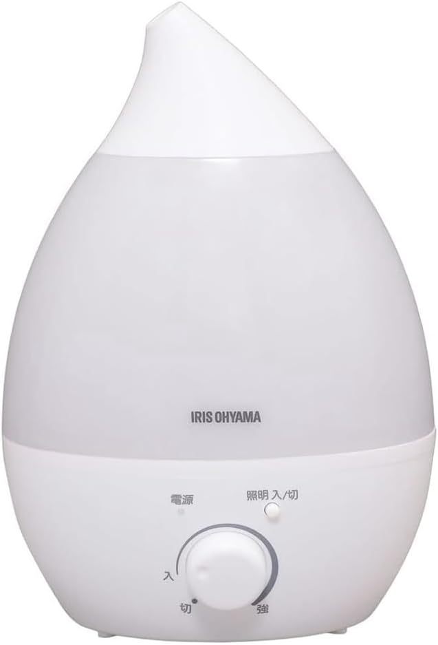 Iris Ohyama UHM-280S-W Humidifier, Large Capacity, Ultrasonic Type, Humidification Amount, 9.5 fl oz (280 ml), Tank Capacity, 0.9 gal (2.8 L), 8 Tatami Mat, 10 Hours Continuous Humidification, Aroma