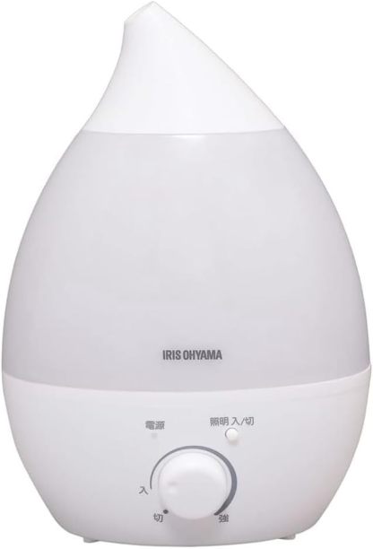 Iris Ohyama UHM-280S-W Humidifier, Large Capacity, Ultrasonic Type, Humidification Amount, 9.5 fl oz (280 ml), Tank Capacity, 0.9 gal (2.8 L), 8 Tatami Mat, 10 Hours Continuous Humidification, Aroma