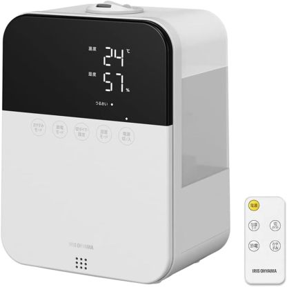 Iris Ohyama HDK-35-TM Humidifier, Large Capacity, Ultrasonic Type, Steam Type, Hybrid Type, Humidification Amount, 11.8 fl oz (350 ml), Tank Capacity, 4.5 L - 10 Tatami Mats, 12 Hours Continuous