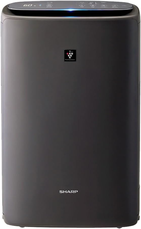 KC-S50-W Sharp Humidified Air Purifier, Plasmacluster 7000 Air Purifier, 23 Tatami Mats, White, Tank Capacity: Approx. 0.8 gal (2.5 L), Maximum Humidification Capacity 16.9 fl oz (500 ml)