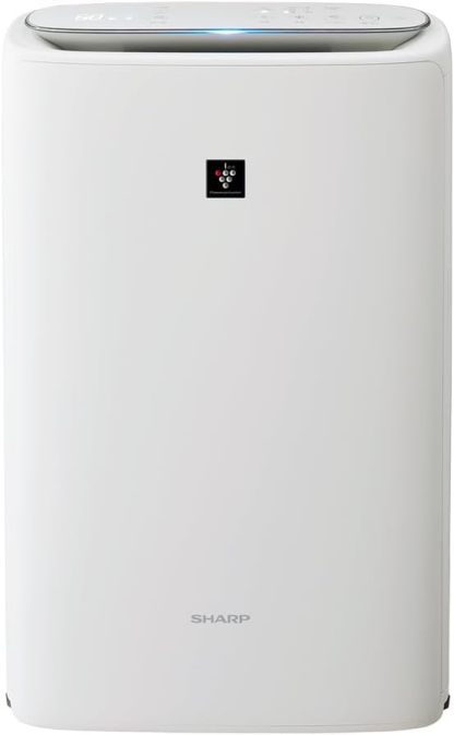 KC-S50-W Sharp Humidified Air Purifier, Plasmacluster 7000 Air Purifier, 23 Tatami Mats, White, Tank Capacity: Approx. 0.8 gal (2.5 L), Maximum Humidification Capacity 16.9 fl oz (500 ml)