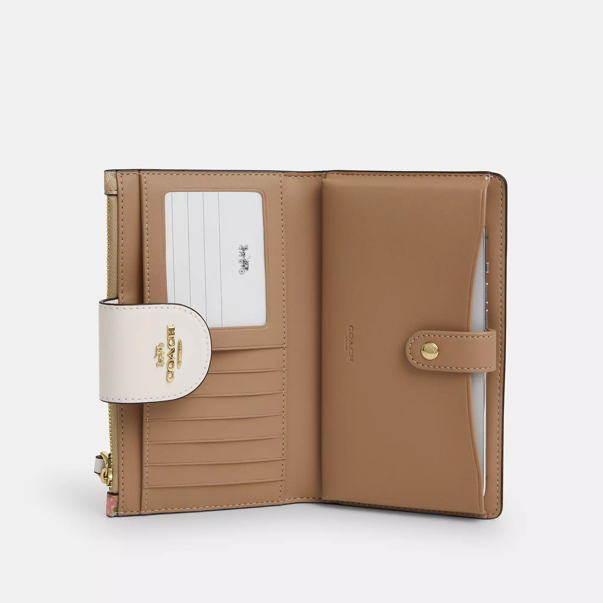 Coathtch Outlet Phone Wallet In Signature Canvas With Floral Print