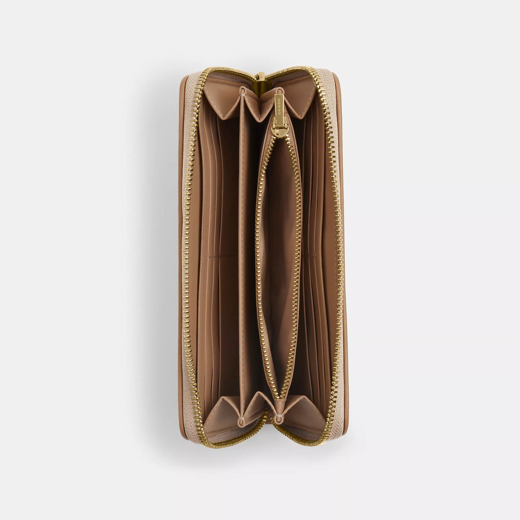 Coathtch Outlet Long Zip Around Wallet With Signature Canvas