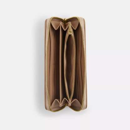 Coathtch Outlet Long Zip Around Wallet With Signature Canvas
