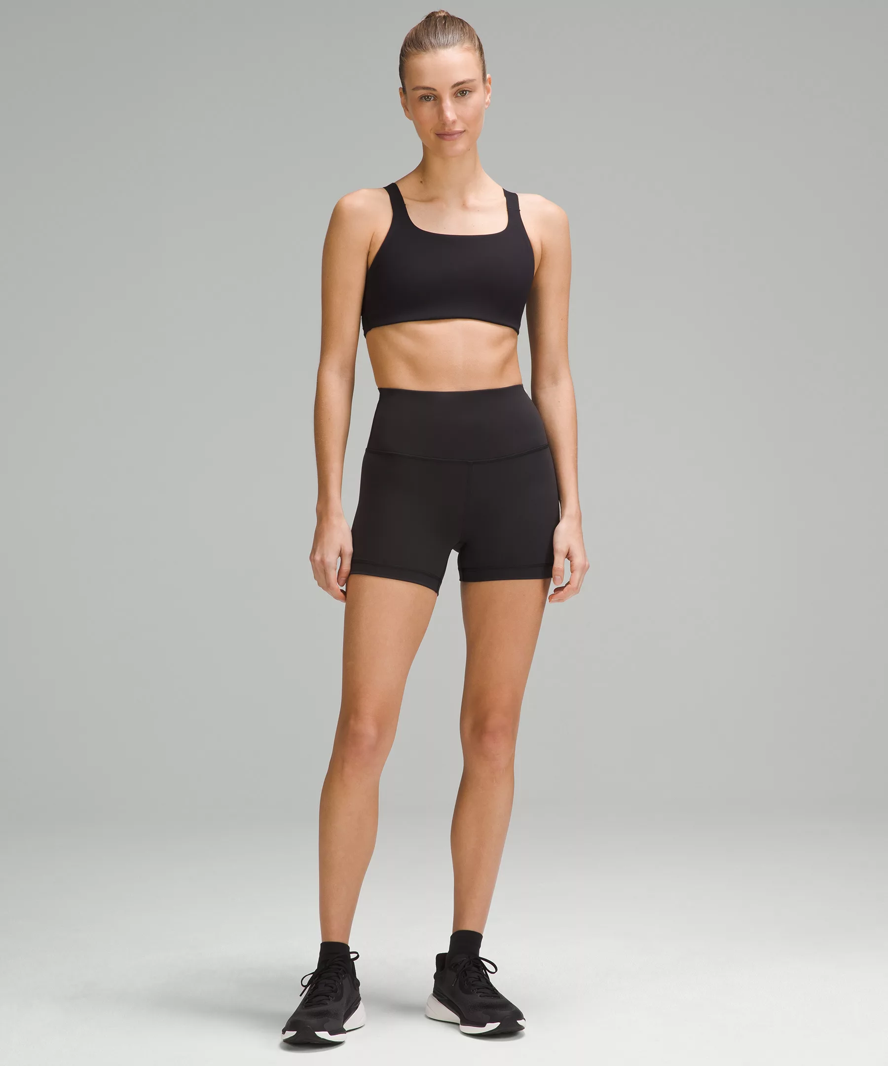 Ultralu Square-Neck Workout Bra Medium Support, B/C Cup