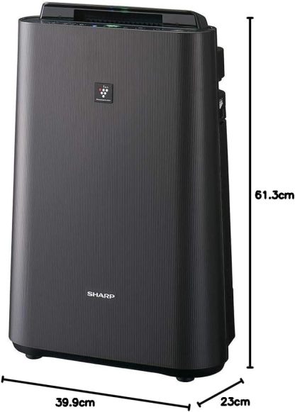 KC-S50-W Sharp Humidified Air Purifier, Plasmacluster 7000 Air Purifier, 23 Tatami Mats, White, Tank Capacity: Approx. 0.8 gal (2.5 L), Maximum Humidification Capacity 16.9 fl oz (500 ml)