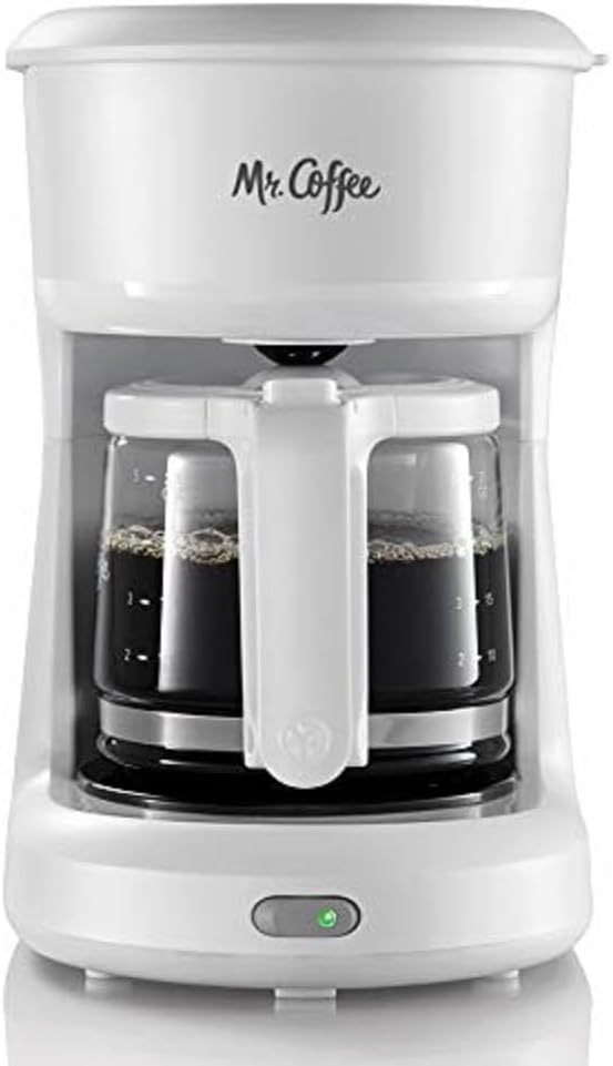 Mr. Coffee 2134286® 5 Cup Mini Brew Switch Coffee Maker, White
