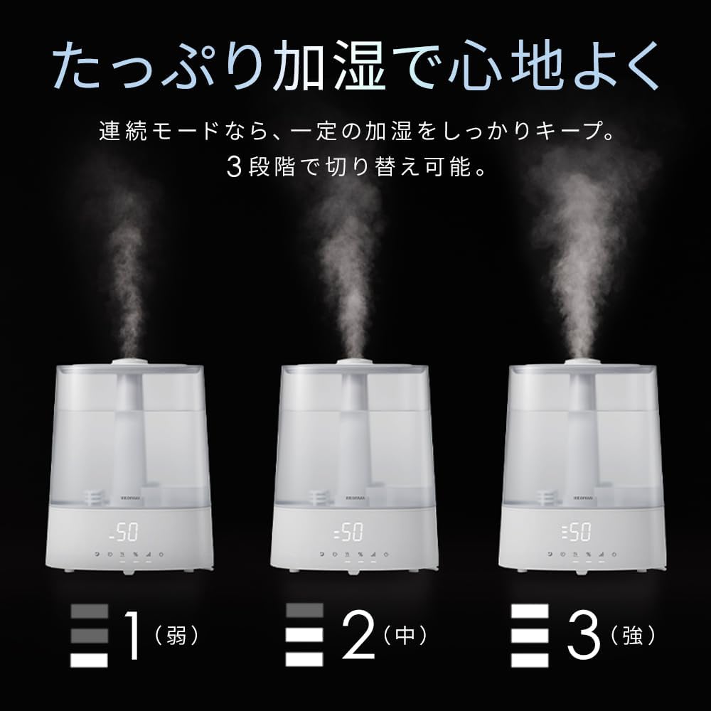 Iris Ohyama HDK-35-TM Humidifier, Large Capacity, Ultrasonic Type, Steam Type, Hybrid Type, Humidification Amount, 11.8 fl oz (350 ml), Tank Capacity, 4.5 L - 10 Tatami Mats, 12 Hours Continuous