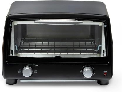 アイリスオーヤマ POT-412R-B トースター 4枚焼き 強火力 30分タイマー機能 オーブントースター ブラック