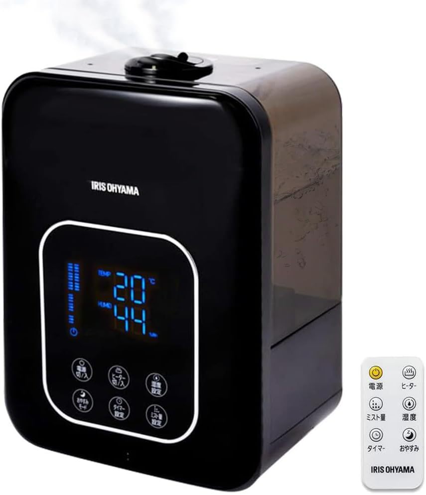 Iris Ohyama HDK-35-TM Humidifier, Large Capacity, Ultrasonic Type, Steam Type, Hybrid Type, Humidification Amount, 11.8 fl oz (350 ml), Tank Capacity, 4.5 L - 10 Tatami Mats, 12 Hours Continuous