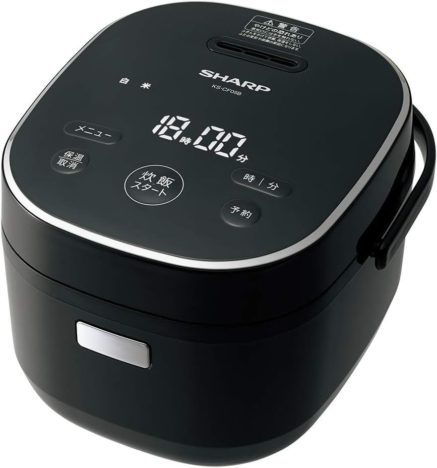 シャープ 炊飯器 5.5合 黒厚釜 球面炊き シルバー KS-S10J-S